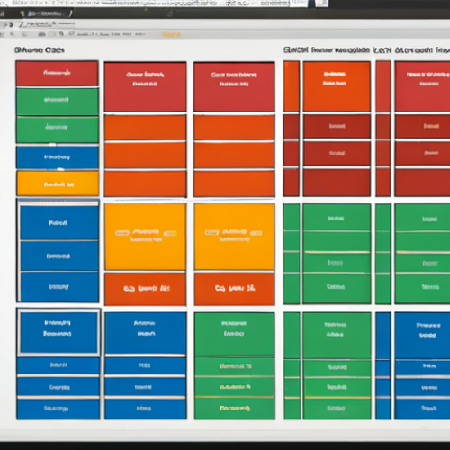 Home 11 **Organized CSS Blocks:** A clean, modular CSS architecture diagram visualizing BEM methodology. Focus on interconnected, reusable blocks and naming conventions. Emphasize structure and clarity for a Polish audience.