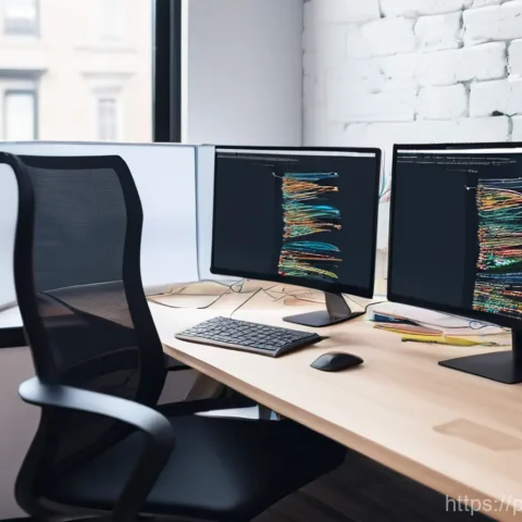 SMACSS의 관리 도구 및 리소스 - **Prompt:** A split image of a modern developer's desk. On the left, a chaotic scene with tangled wi...