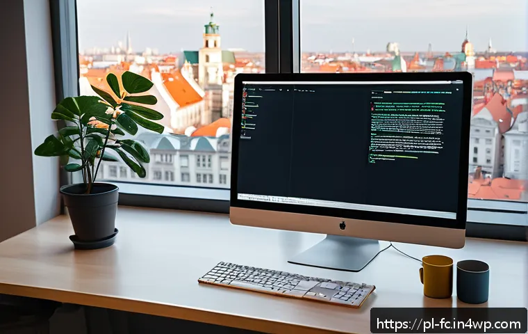 CSS 아키텍처 패턴의 미래 전망 - A modern, sleek workspace featuring a large widescreen monitor displaying modular CSS code split int...